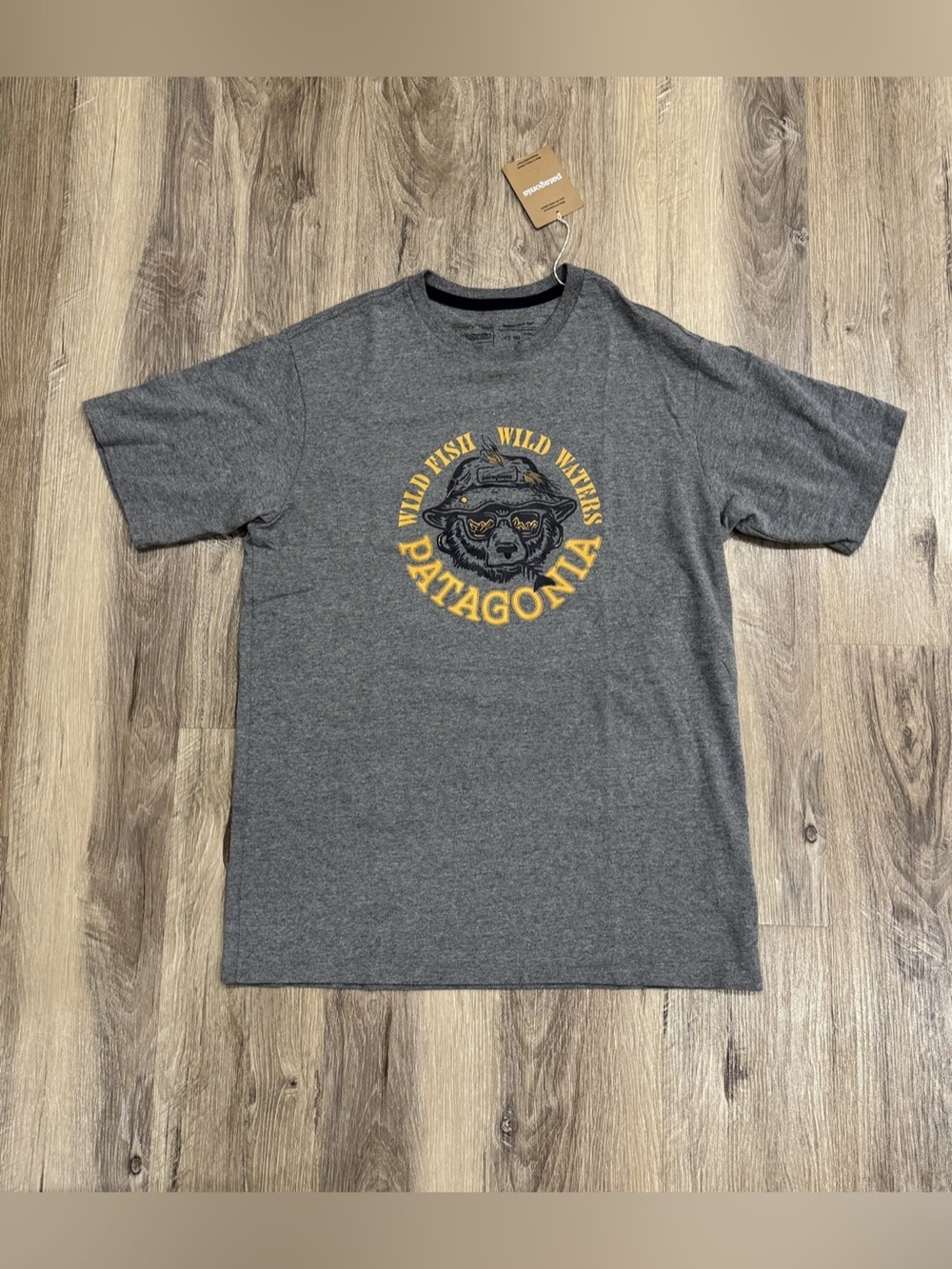 Patagonia Wild Fish Wild Waters Responsibili-Tee Gray Tee